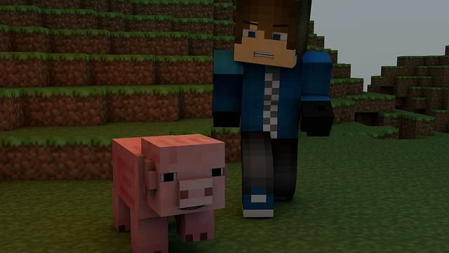 Taming a Creeper in Minecraft
